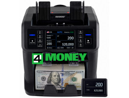 Двухкарманный счётчик банкнот Bankosa 150 с мультивалютным режимом, IR UV MG проверкой и сортировкой купюр по номиналу