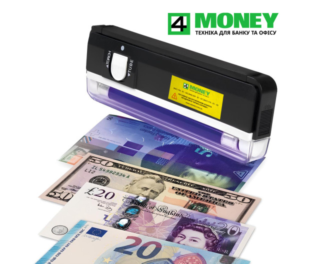 Детектор банкнот с УФ детектором валют, грошей PRO-4P UV ПОРТАТИВНЫЙ РУЧНОЙ