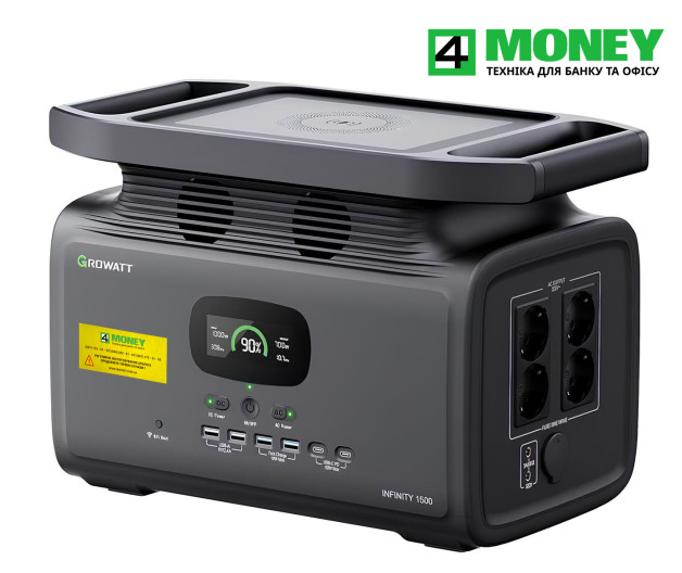 Charging station INFINITY 1500 / 2000W Original, European sockets Portable station Growatt INFINITY 1500