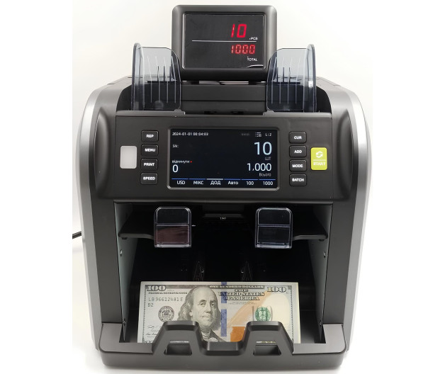 Професійний апарат для перерахунку грошей CRONY AL958 (AL-958) з багаторівневою UV/MG/MR з детекцією купюр з сортуванням валют