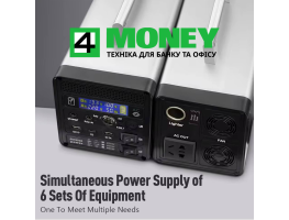 Портативна зарядна станція Flashfish PRO POWER STATION 200W 12,8V/150000мА·год з розеткою 220V PowerBank з розеткою 220В Інвертор