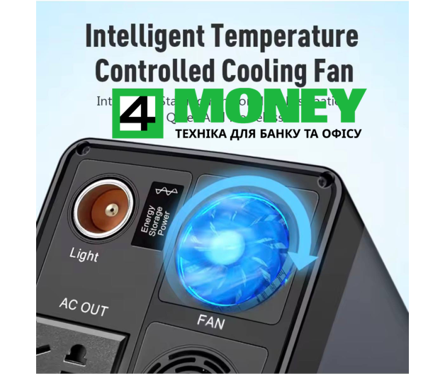 Зарядна станція Flashfish PRO POWER STATION 600W 12,8V/150000мА·год з розеткою 220V | PowerBank Інвертор з розеткою 220В