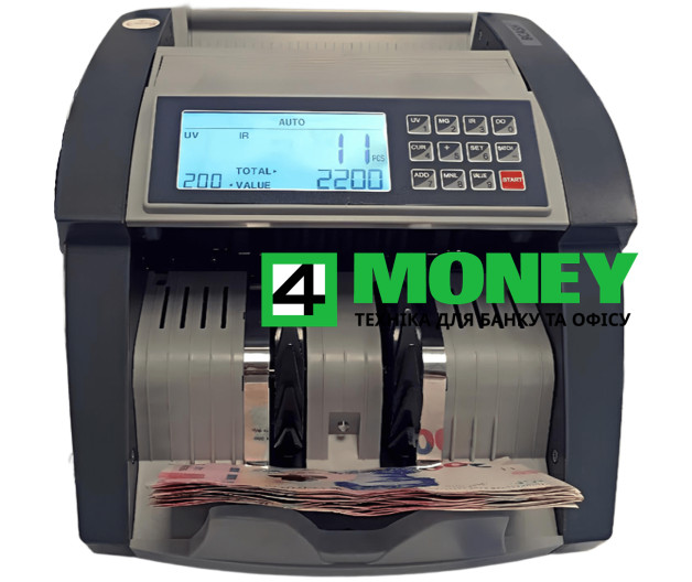 Счетчик Банкнот для Проверки и Подсчета Купюр Денег BCASH K-2120 Детекция Валют UV/ MG/ IR сканерами