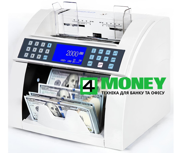 Счетчик Банкнот Автоматический RIBAO BC-2000V Аппарат для работы с деньгами