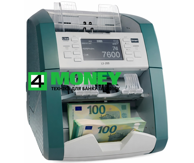 Сортировщик Банкнот Smart LS-200F с режимом отбраковки ветхих Купюр