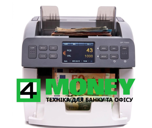 Сортировщик Купюр DP7300 SD Счетчик Денег с Проверкой UV MG IR и Обновлением ПО через USB и SD